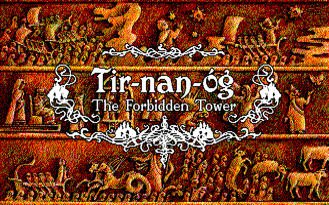 Tir-nan-óg: The Forbidden Tower (PC-88) screenshot: Title screen