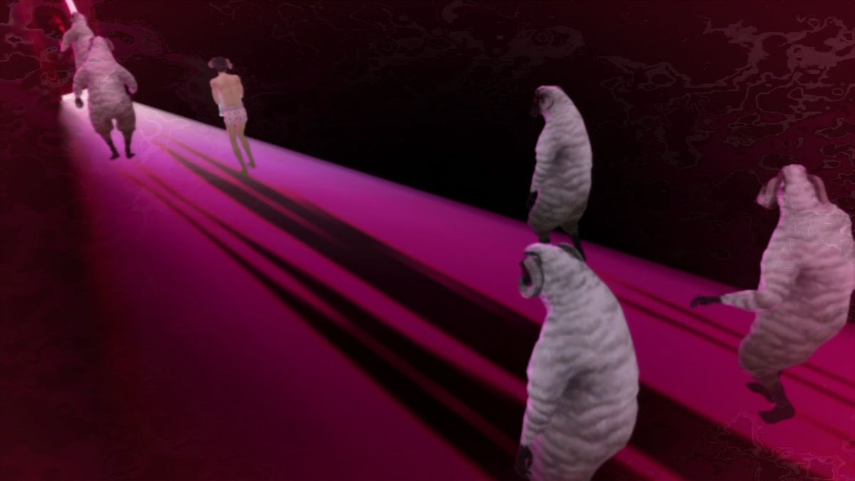 Catherine (PlayStation 3) screenshot: Follow the sheep.