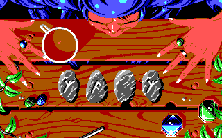 Deathbringer (DOS) screenshot: Tavern (EGA)