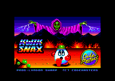 Kwik Snax (Amstrad CPC) screenshot: Loading screen