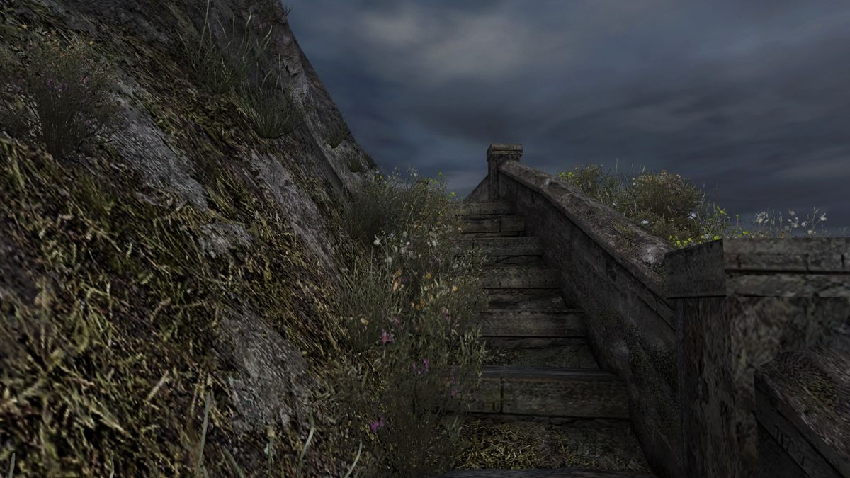 Dear Esther: Landmark Edition (Windows) screenshot: Heading up the stairs