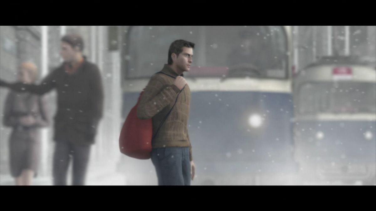 Robert Ludlum's The Bourne Conspiracy (PlayStation 3) screenshot: Leaving the Swiss bank with couple of cops on your tail