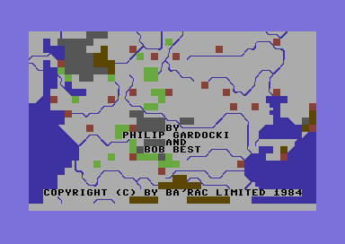 Road to Moscow (Commodore 64) screenshot: Title screen (Version 1)