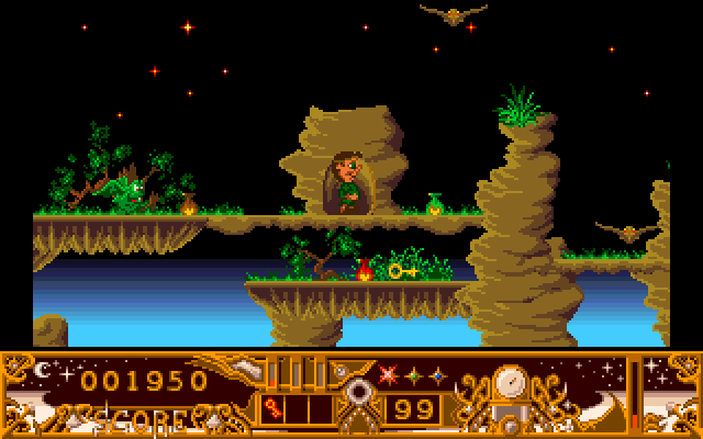 TwinWorld: Land of Vision (Amiga) screenshot: Underground access door
