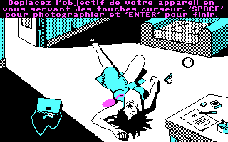 Vera Cruz (DOS) screenshot: Crime Scene.