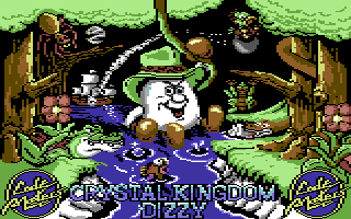 Crystal Kingdom Dizzy (Commodore 64) screenshot: Title screen