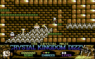 Crystal Kingdom Dizzy (Commodore 64) screenshot: The Crystal Maze