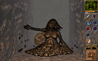 Anvil of Dawn (DOS) screenshot: Murk Elemental found in Quagmire
