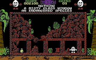 Treasure Island Dizzy (Commodore 64) screenshot: Looks like the way is blocked.