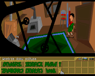 Skaut Kwatermaster (Amiga) screenshot: Village leader house