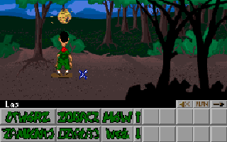Skaut Kwatermaster (DOS) screenshot: Bees in the middle of the forest