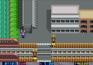 Dōkyūsei (SEGA Saturn) screenshot: Crossing the railroad