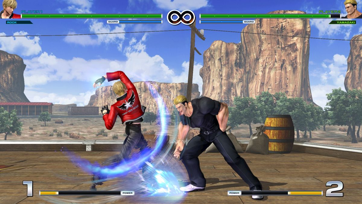 The King of Fighters XIV: Steam Edition - Upgrade Pack (Windows) screenshot: Rock Howard vs Ryuji Yamazaki.