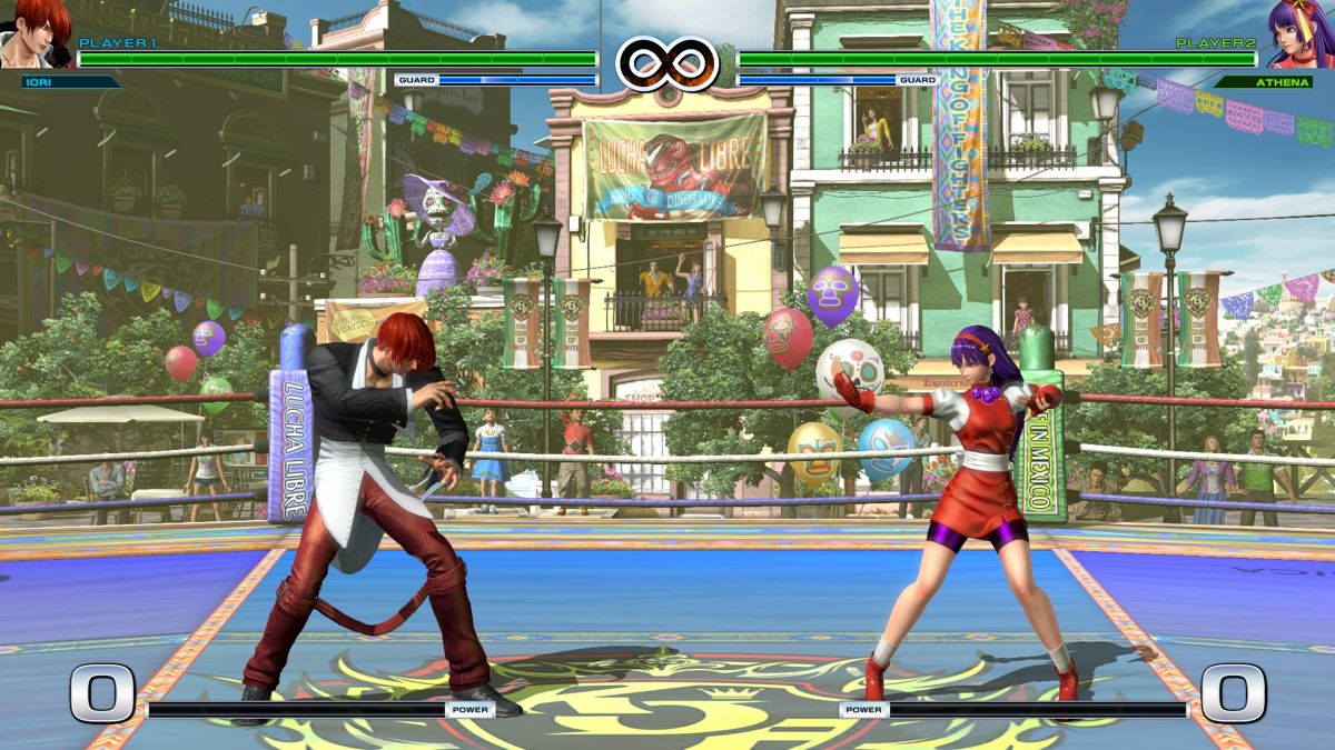 The King of Fighters XIV: Steam Edition - Upgrade Pack (Windows) screenshot: The Classic Iori Yagami and Athena '98 Version costumes.