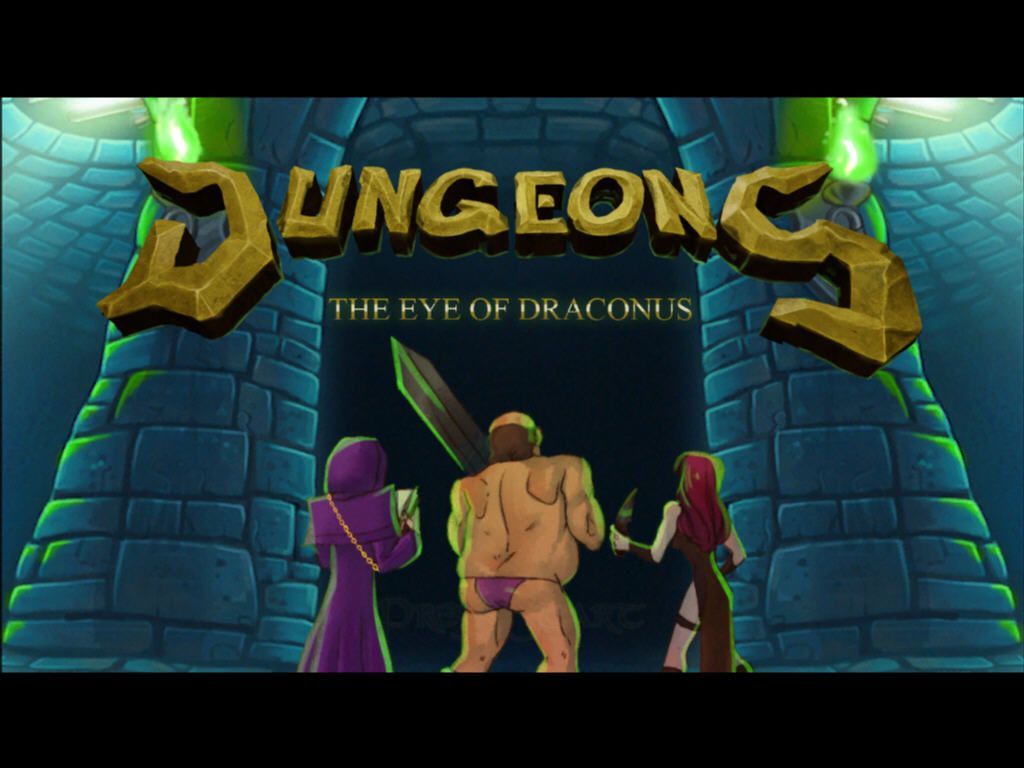 Dungeons: The Eye of Draconus (Windows) screenshot: Title screen