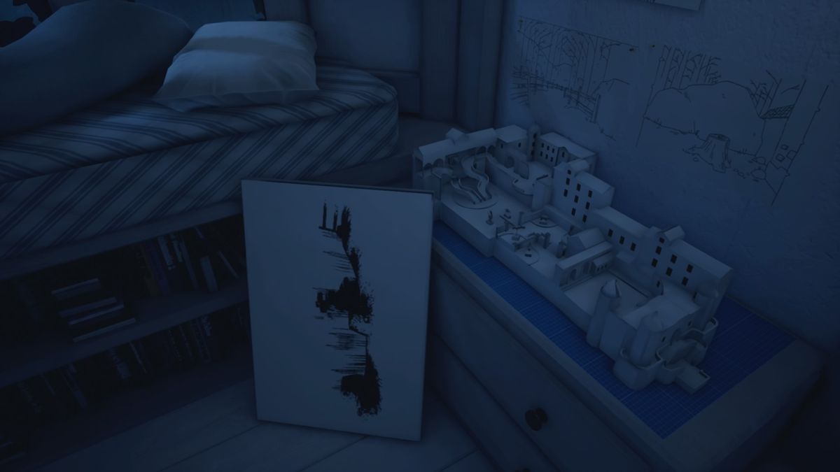 What Remains of Edith Finch (PlayStation 4) screenshot: Milton's room