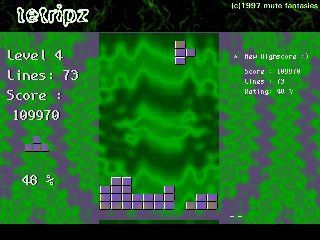 Tetripz (DOS) screenshot: This is easy...