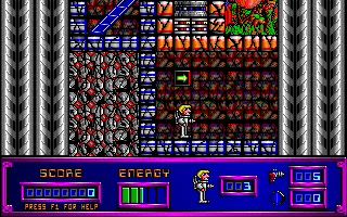 Gateworld: The Home Planet (DOS) screenshot: Stage 1 (The Home Planet)