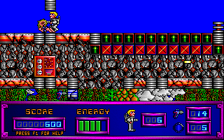 Gateworld: The Home Planet (DOS) screenshot: Oops, are you ok, Lady? (The Home Planet)
