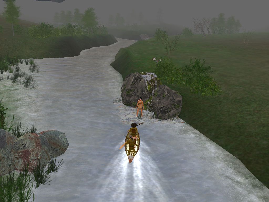 Territory: The Mountain Men (Windows) screenshot: That Indiand woman may be worth talkting to