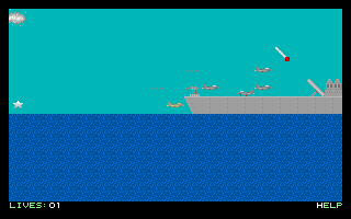 Navjet (DOS) screenshot: This worked for the kamikaze guys.