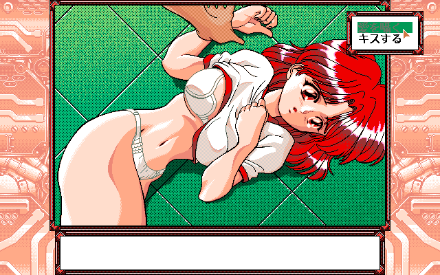 Sei Shōjo Sentai Lakers (PC-98) screenshot: ...and have semi-interactive sex with them
