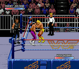 WWF Royal Rumble (Genesis) screenshot: Three-on-three mode