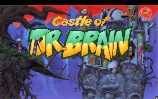 Castle of Dr. Brain (DOS) screenshot: Title screen