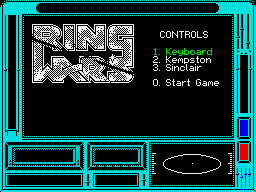Ring Wars (ZX Spectrum) screenshot: Title screen