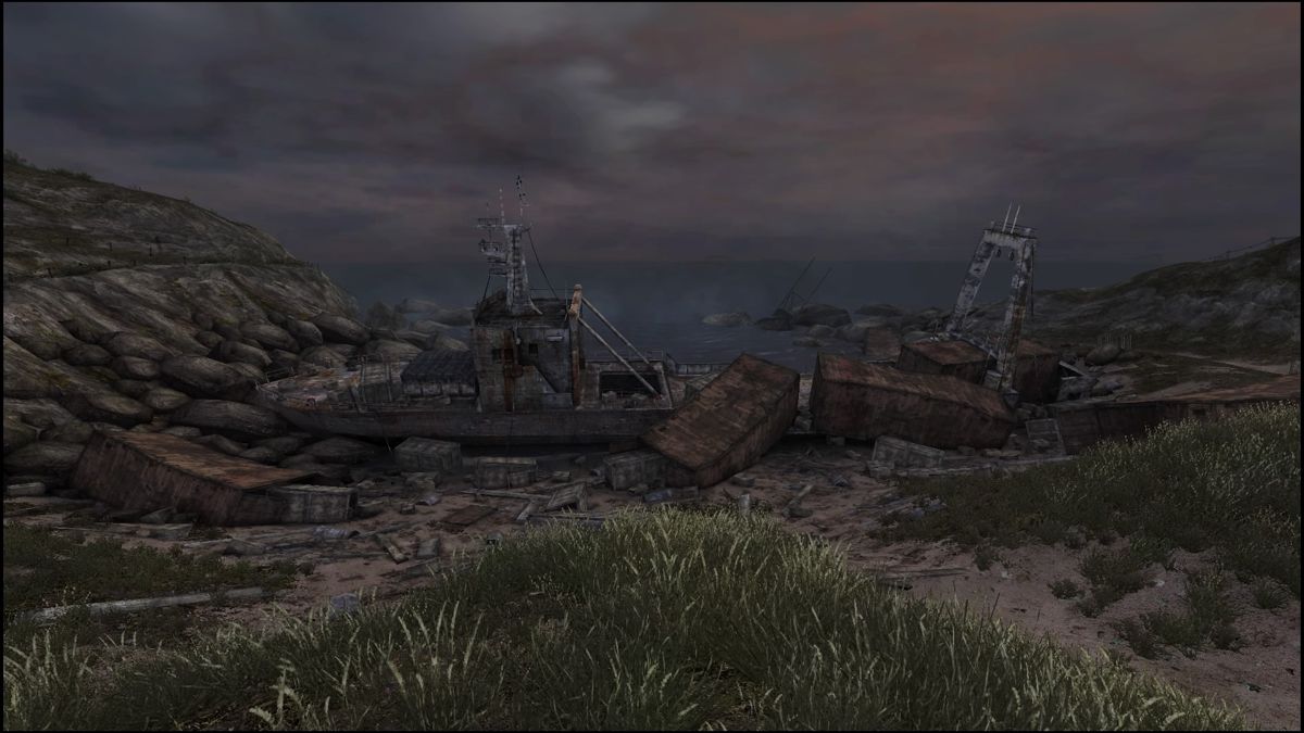 Dear Esther: Landmark Edition (PlayStation 4) screenshot: A cargo ship