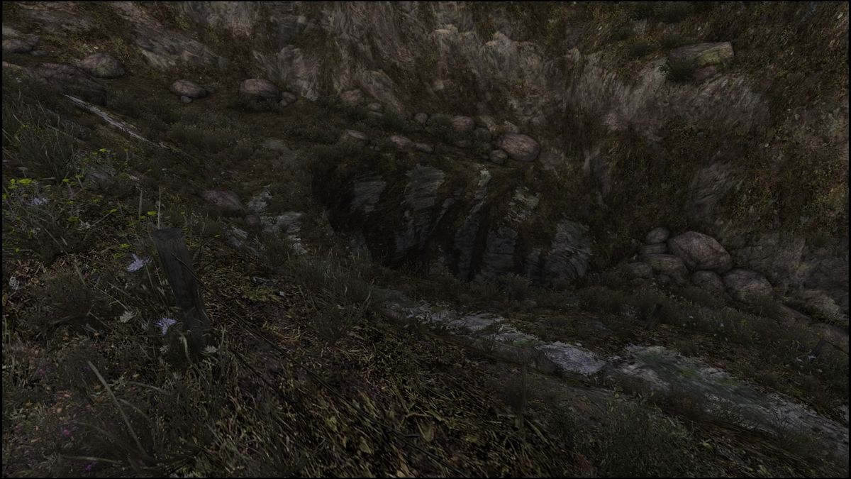 Dear Esther: Landmark Edition (PlayStation 4) screenshot: A bottomless pit