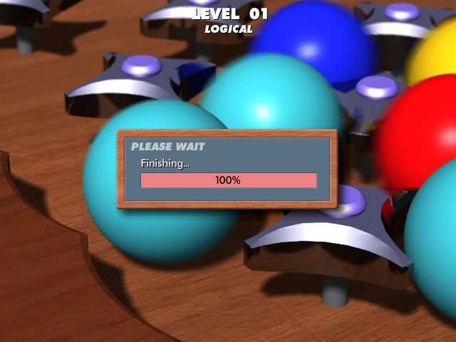 Rolling Marbles (Windows) screenshot: This load screen comes at the start of a single player game