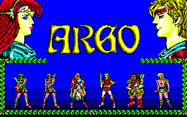 Argo (PC-88) screenshot: Title screen