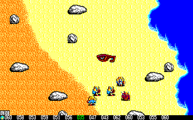 Silver Ghost (PC-88) screenshot: The Amazon team discovered a boat