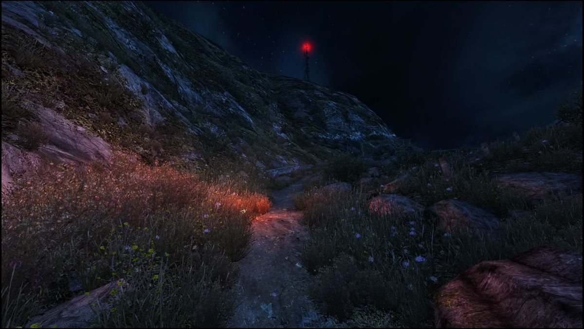Dear Esther: Landmark Edition (PlayStation 4) screenshot: Getting closer to the tower