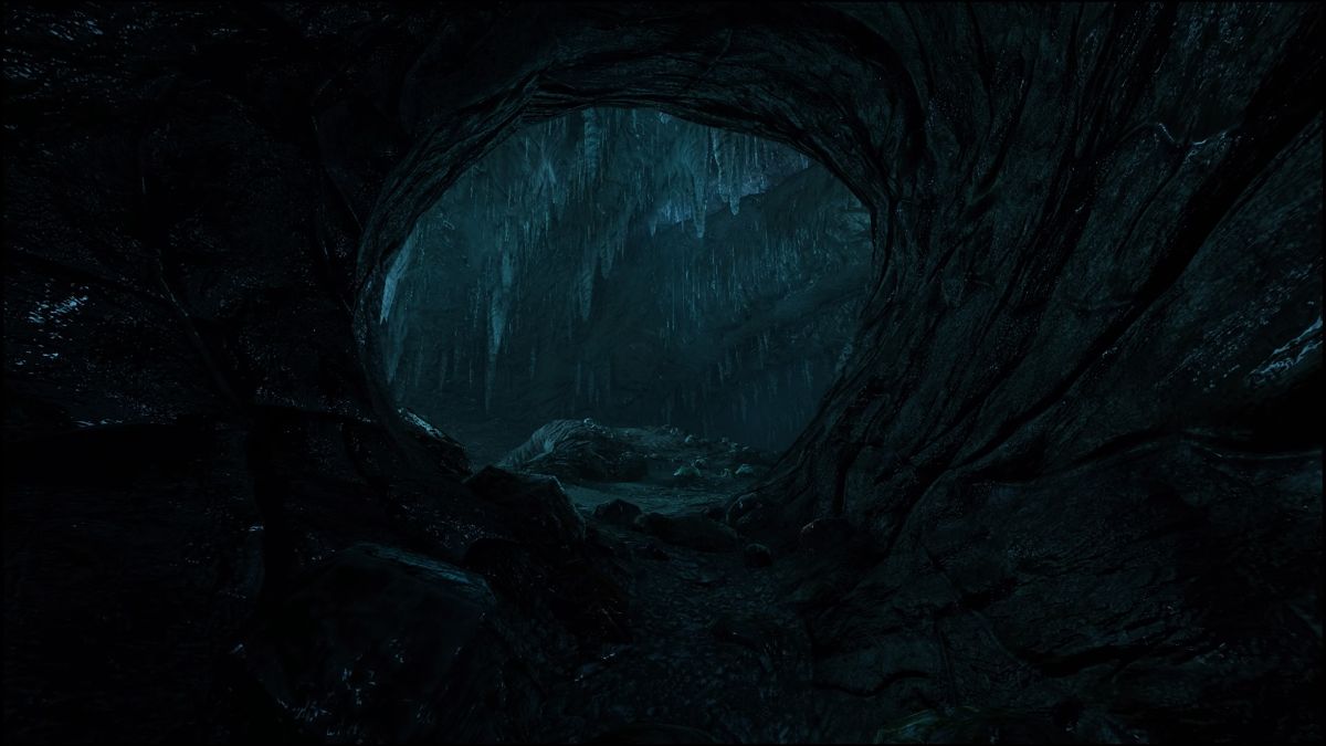 Dear Esther: Landmark Edition (PlayStation 4) screenshot: From one cavern to another