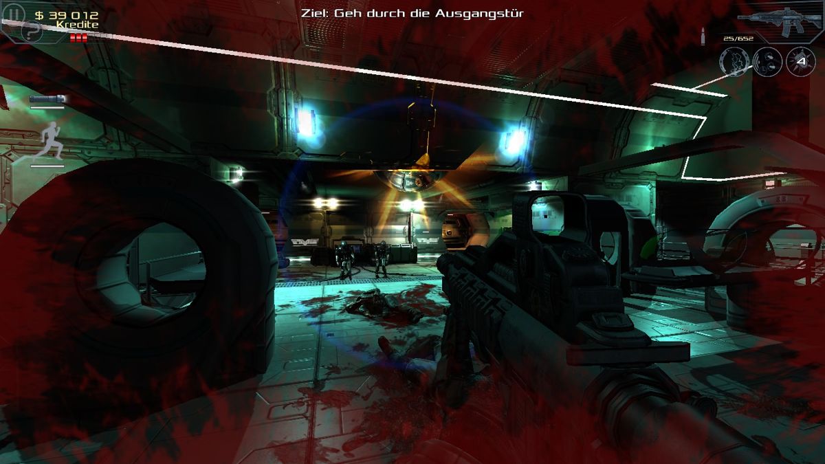 Dead Effect (Windows) screenshot: Some zombies with grenades.