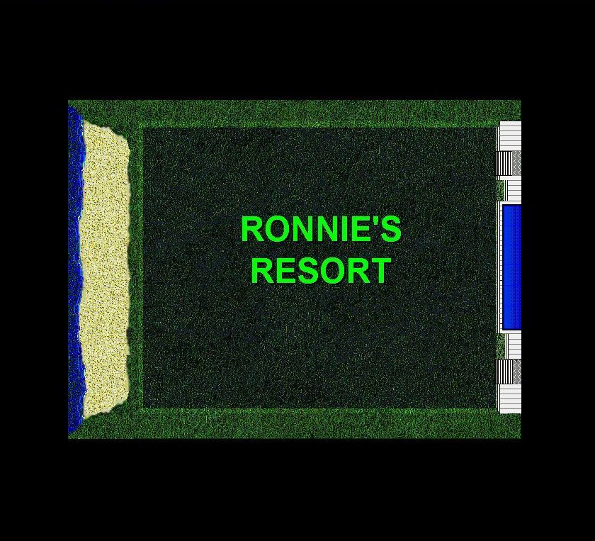 Ronnie's Resort (Windows) screenshot: The title screen follows the Soleau Software logo