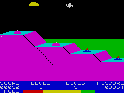 1985: The Day After (ZX Spectrum) screenshot: Next planet's surface