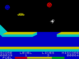 1985: The Day After (ZX Spectrum) screenshot: Flight to the star!