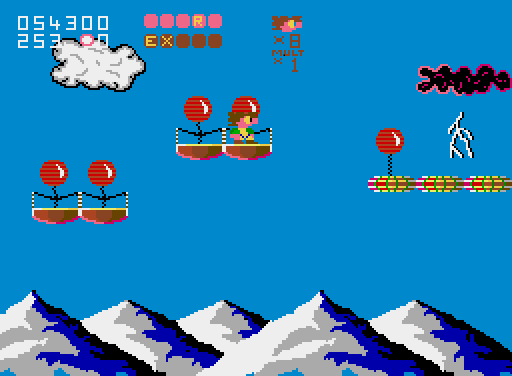 Terry's Big Adventure (Amiga) screenshot: No rain, just thunder