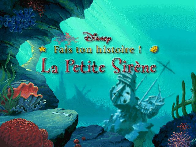 Disney presents Ariel's Story Studio (Windows) screenshot: Title Screen