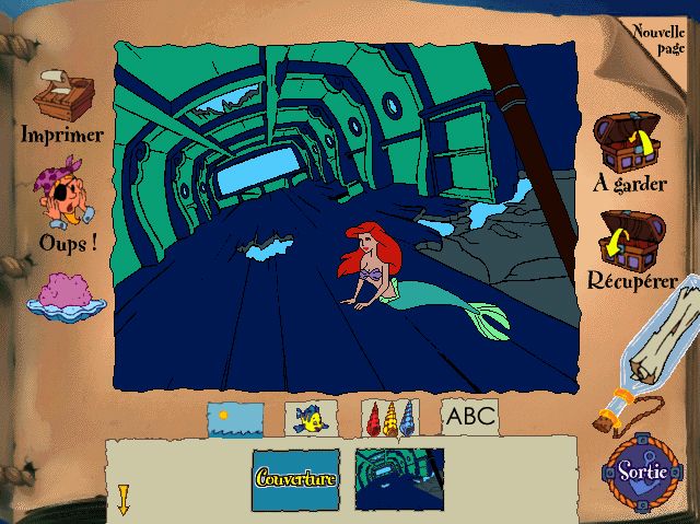 Disney presents Ariel's Story Studio (Windows) screenshot: Create your own story