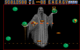 Hyperforce (Atari ST) screenshot: Level 2 last wall