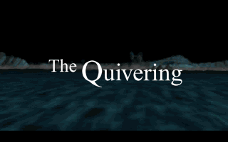 The Quivering (DOS) screenshot: Title screen