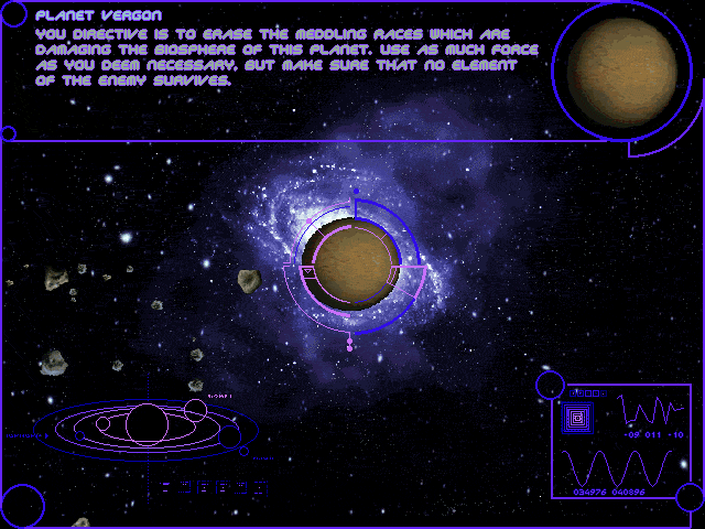 Genewars (DOS) screenshot: