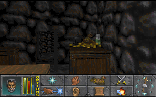 The Elder Scrolls: Daggerfall (Demo Version) (DOS) screenshot: Found some treasure.