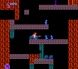 Kid Icarus (NES) screenshot: Bow to hunt snakes
