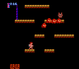 Kid Icarus (NES) screenshot: Beholders-like creatures