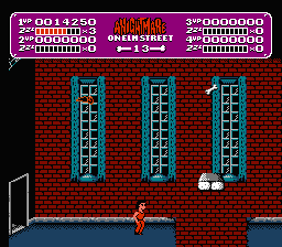 A Nightmare on Elm Street (NES) screenshot: Moving platform
